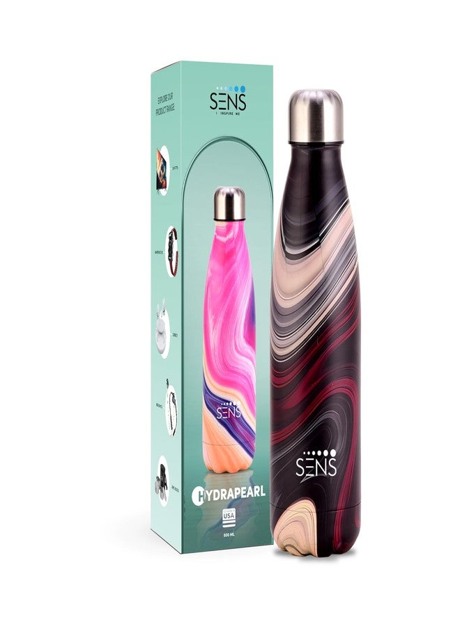 SENS Hydra Pearl Stainless Steel 500ml Bottle Hot or Cold up to 24 Hours | Leak Proof, BPA Free, Eco-Friendly |Travel |Office |Home | Galaxy - Image 2